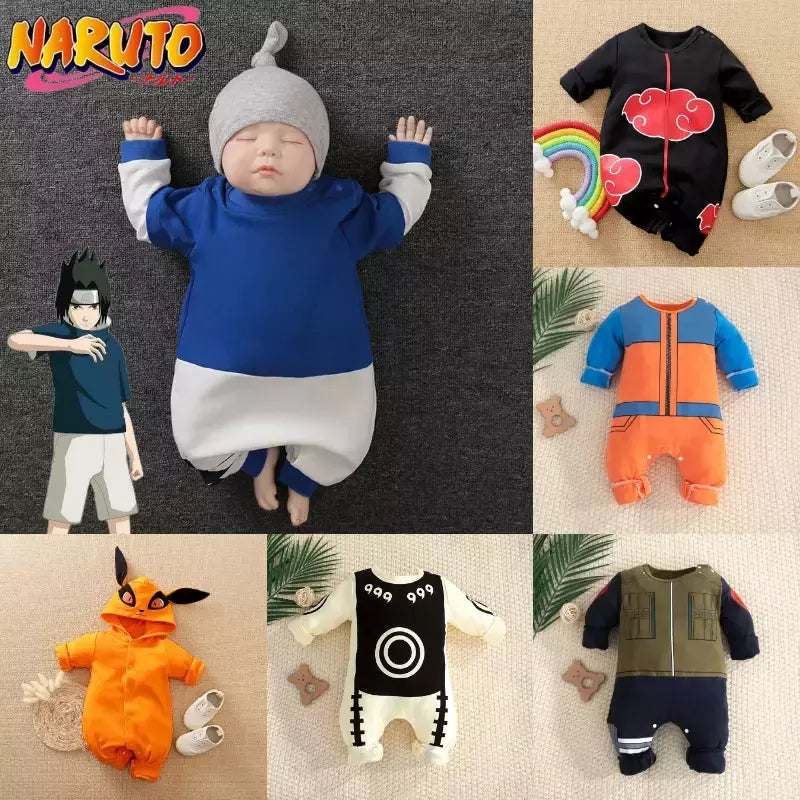 Naruto Bodysuit bebê, Figuras Anime, Sasuke, Kakashi, Gaara, Kurama, Recém-nascido, Fantasias Cosplay, Macacão, Crianças, Pijamas, Criança, Bebê, Fofa