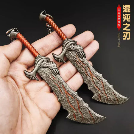 13 cm god of wars 5 jogo periféricos lâminas do caos metal artesanato arma modelo colecionável ornamentos criativo presentes de aniversário brinquedo
