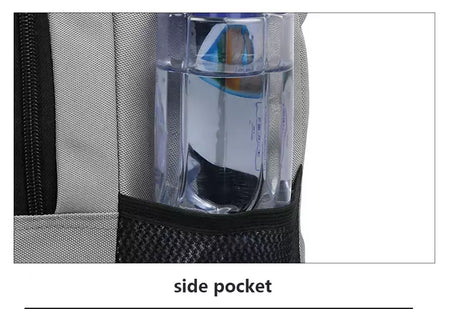 Mochila de carregamento USB impermeável para homens, sacos traseiros do escritório do negócio, mochila para laptop casual, mochilas escolares masculinas, 15,6";;VERDADEIRO;;"CINZA