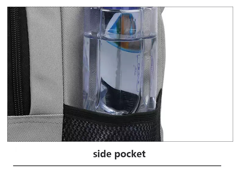 Mochila de carregamento USB impermeável para homens, sacos traseiros do escritório do negócio, mochila para laptop casual, mochilas escolares masculinas, 15,6";;VERDADEIRO;;"CINZA