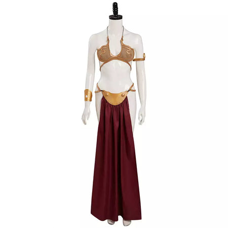 Princesa leia cosplay traje filme espaço batalha fantasia sexy escravo vestido biquíni terno feminino festa de halloween roleplay outfit