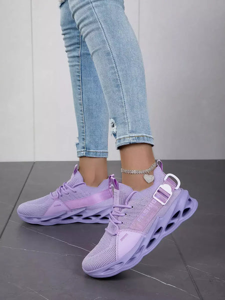 Venda quente moda roxo tênis casuais das mulheres dos homens lâmina tênis de corrida tamanho grande 48 luz respirável sapatos esportivos masculino malha tênis
