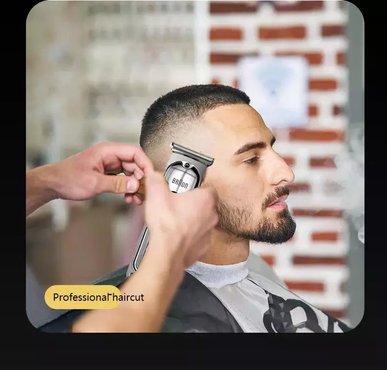 Fang elétrico cabeleireiro cabeça empurrador para homens, aparador de precisão do cabelo, aparador de barbear, original, Fang Braun, 9013