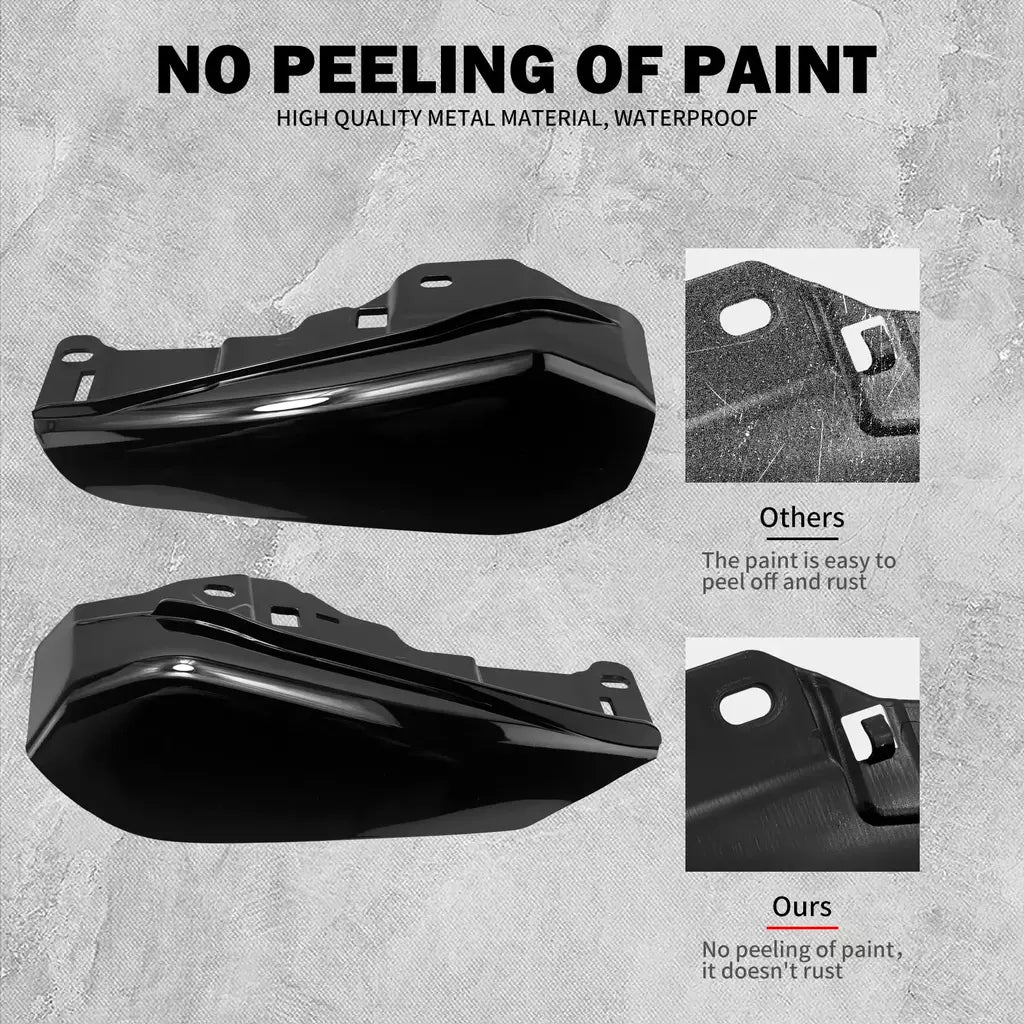 Motocicleta mid-frame defletor de ar escudo térmico guarnição capa para harley touring electra street glide road king fltrx 2001-23 24-up