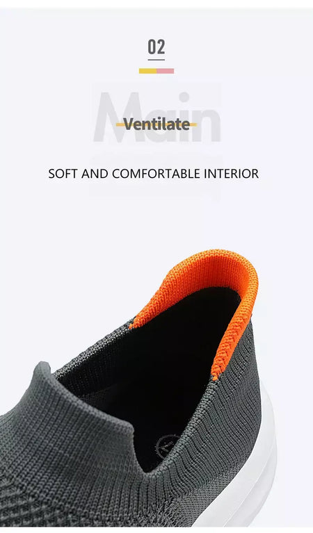 Sapatos masculinos tênis de malha respirável deslizamento em tênis de corrida ao ar livre antiderrapante casal jogging treinamento caminhadas sapatos esportivos