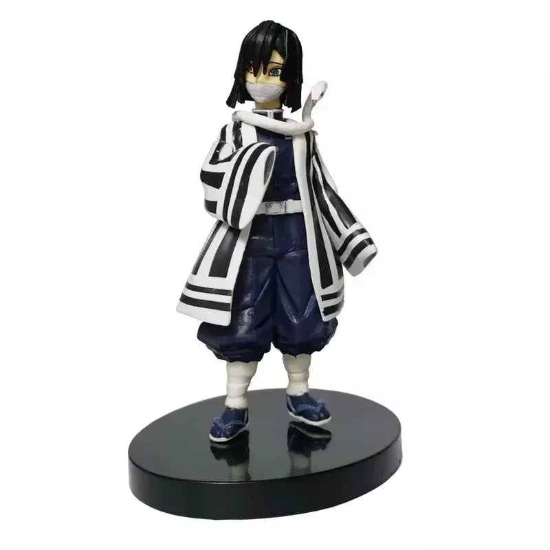 Anime figura demônio slayer figuras kimetsu não yaiba boneca tanjiro nezuko zenitsu estatueta inosuke guerreiro figura de ação modelo brinquedos