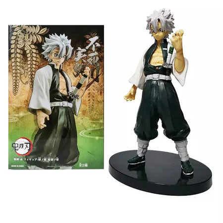 Anime figura demônio slayer figuras kimetsu não yaiba boneca tanjiro nezuko zenitsu estatueta inosuke guerreiro figura de ação modelo brinquedos