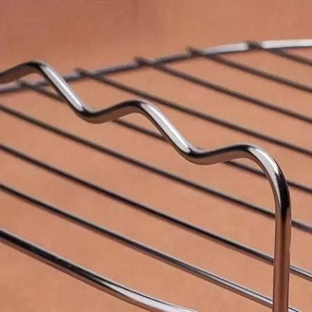 Suporte de churrasco de aço inoxidável de alta qualidade, rack de cozinha de três camadas, fritadeira de ar, conjunto de grelha ao ar livre, fritadeira elétrica de ar