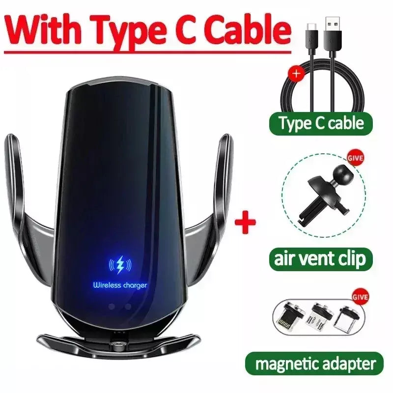 100w carregador de carro sem fio magnético suporte do telefone do carro para iphone 11 12 13 14 15 pro xiaomi samsung carregamento rápido carregadores sem fio