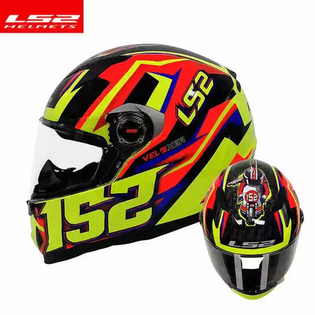 Ls2 rosto cheio capacete da motocicleta das mulheres dos homens capacete de motocross de alta resistência abs escudo 3c aprovado acessórios da motocicleta ff358