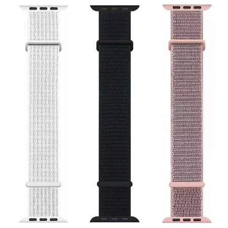 Pulseira de Nylon Respirável para Apple Watch, Alça de Substituição, Ultra 2 1, 49mm, Série 9, 8, 7, 6, 5, 4, 3, SE, 44mm, 45mm, 41 milímetros, 44 milímetros