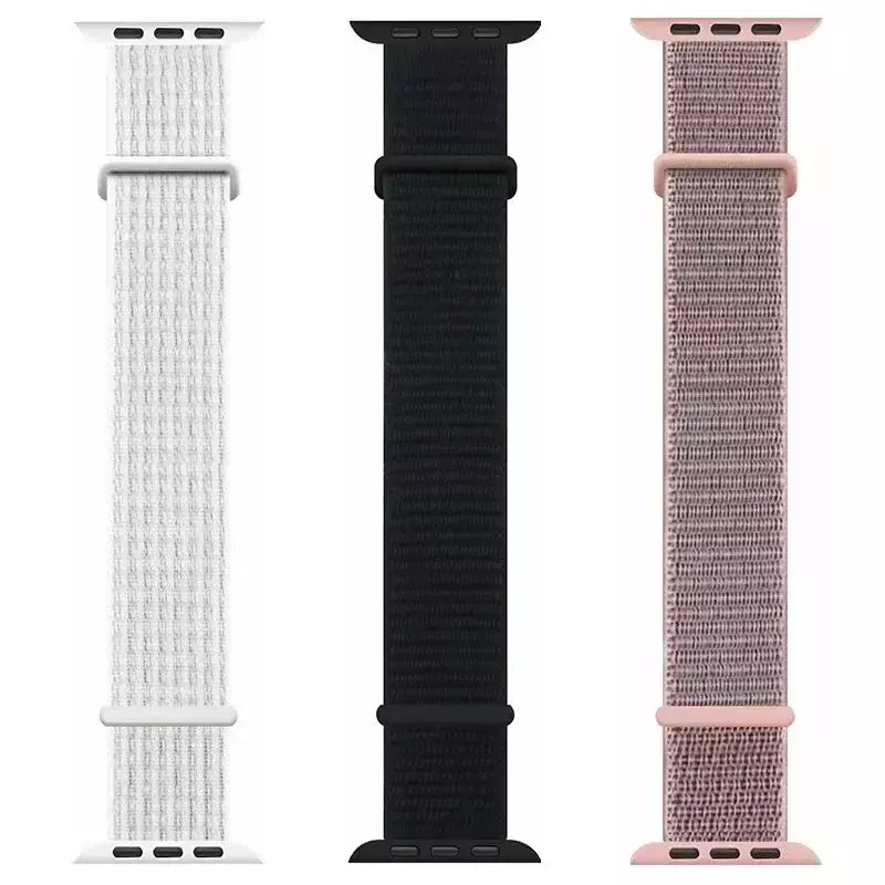 Pulseira de Nylon Respirável para Apple Watch, Alça de Substituição, Ultra 2 1, 49mm, Série 9, 8, 7, 6, 5, 4, 3, SE, 44mm, 45mm, 41 milímetros, 44 milímetros