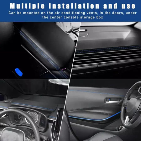 Tiras de couro PU Woven Trim, Adesivos de proteção do carro para porta e painel, Moldagem auto-adesiva, Tiras interiores DIY
