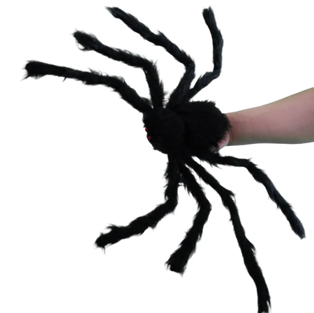 Halloween grande aranha de pelúcia horror decoração de halloween festa prop ao ar livre aranha gigante decoração 30-200cm câmara brincadeira aranha preta
