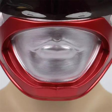 Em estoque halloween power rangers capacete super-herói equipe guerreiro vermelho cosplay máscara acessórios traje para adultos crianças presente de halloween