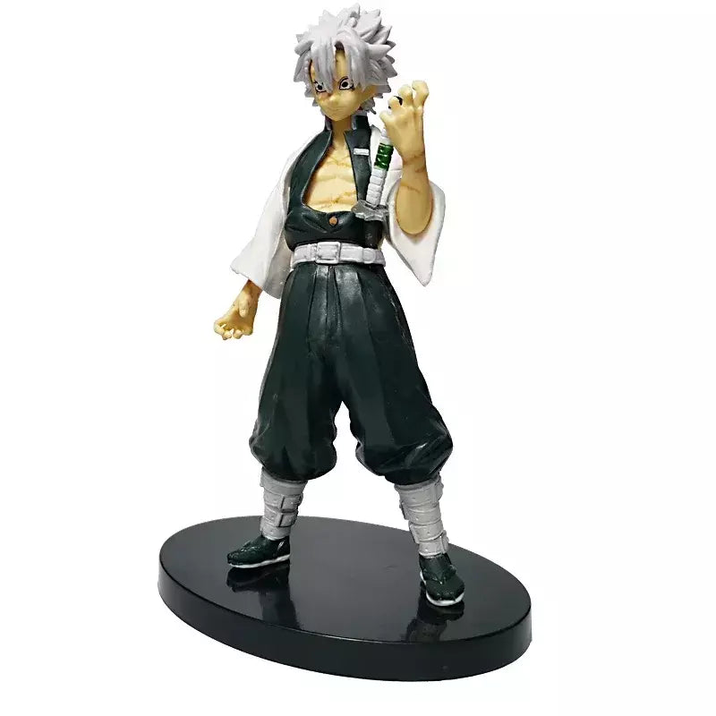 Anime figura demônio slayer figuras kimetsu não yaiba boneca tanjiro nezuko zenitsu estatueta inosuke guerreiro figura de ação modelo brinquedos