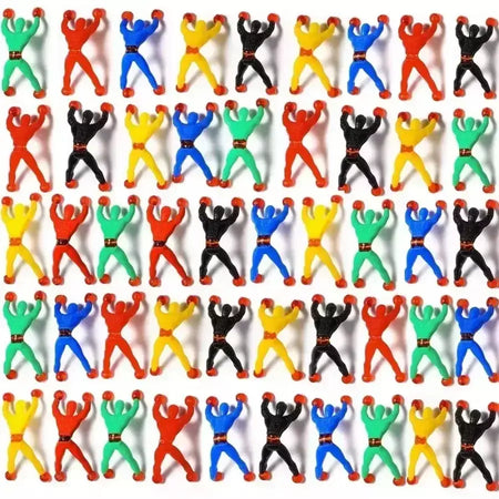 10/100 pçs novidade pegajoso parede escalada alpinista homens crianças menino festa de aniversário favores suprimentos pinata enchimentos saco de tratamento presentes
