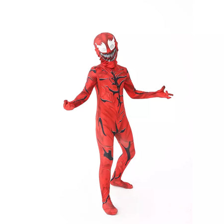 Superheróis cosplay trajes de halloween para novo traje de veneno crianças terno macacão meninos symbiote spidermancostumes
