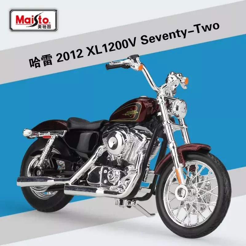 Maisto 1:18 harley davidson sportster ferro 883 liga clássico modelo da motocicleta diecast metal motocicleta modelo crianças brinquedos presente