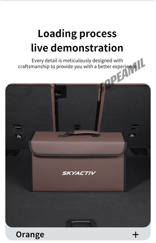 Caixa organizadora de porta-malas de carro, caixa traseira, armazenamento de arrumação, para mazda 3 6 skyactiv atenza cx30 cx60 cx70 cx3 cx5 cx9 mx5 bt50 bl