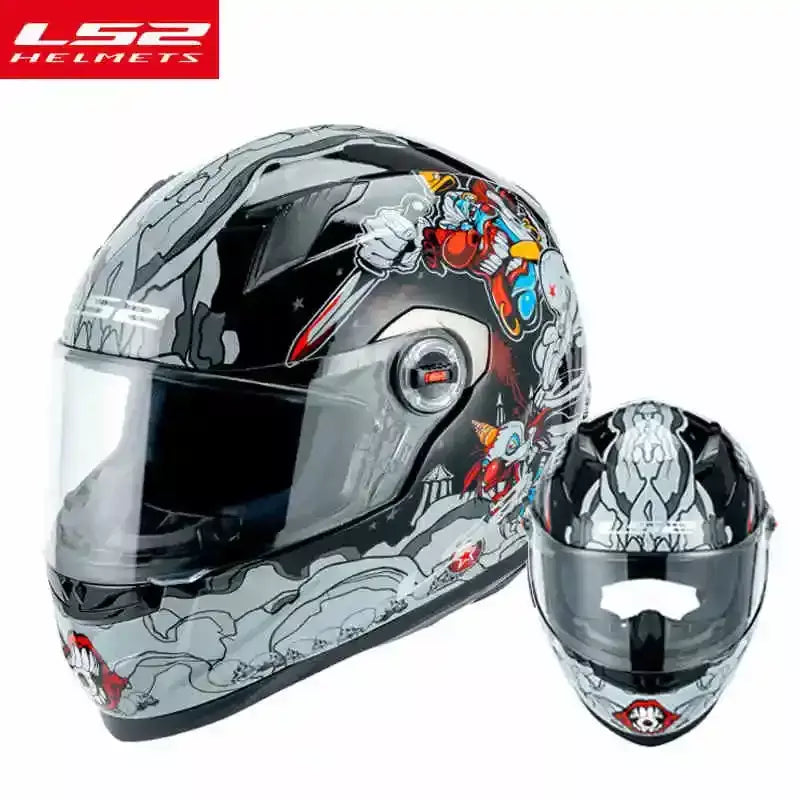 Ls2 rosto cheio capacete da motocicleta das mulheres dos homens capacete de motocross de alta resistência abs escudo 3c aprovado acessórios da motocicleta ff358