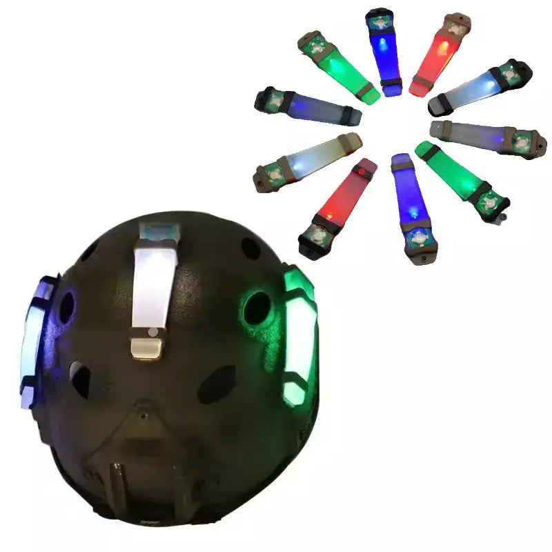 Luz tática de segurança para capacete fma, luz piscante de sobrevivência, lâmpada à prova d'água, equipamento ao ar livre para caça, caminhadas, ciclismo