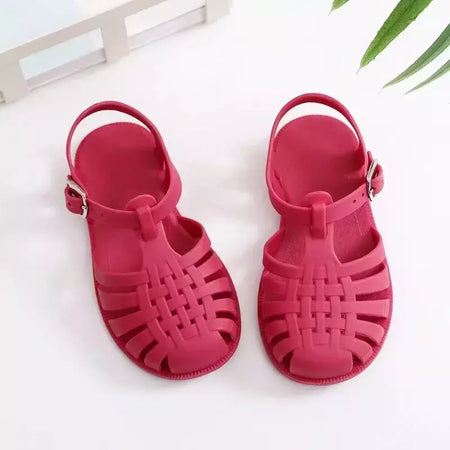 Criança sapatos de praia para o mar verão meninas sandálias gladiador bebê macio antiderrapante princesa geléia sapatos menino romano flip-flops