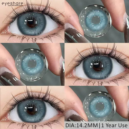 AMARA 1 par de lentes de contato coloridas para olhos, lentes azuis para cosplay de anime, lentes coloridas roxas, rosa y2k, lentes vermelhas coloridas