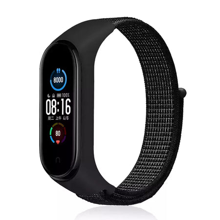 Correia de nylon para Xiaomi Mi Band, pulseira esportiva confortável, pulseira para Mi Band 7, 6, 5, 4, 3