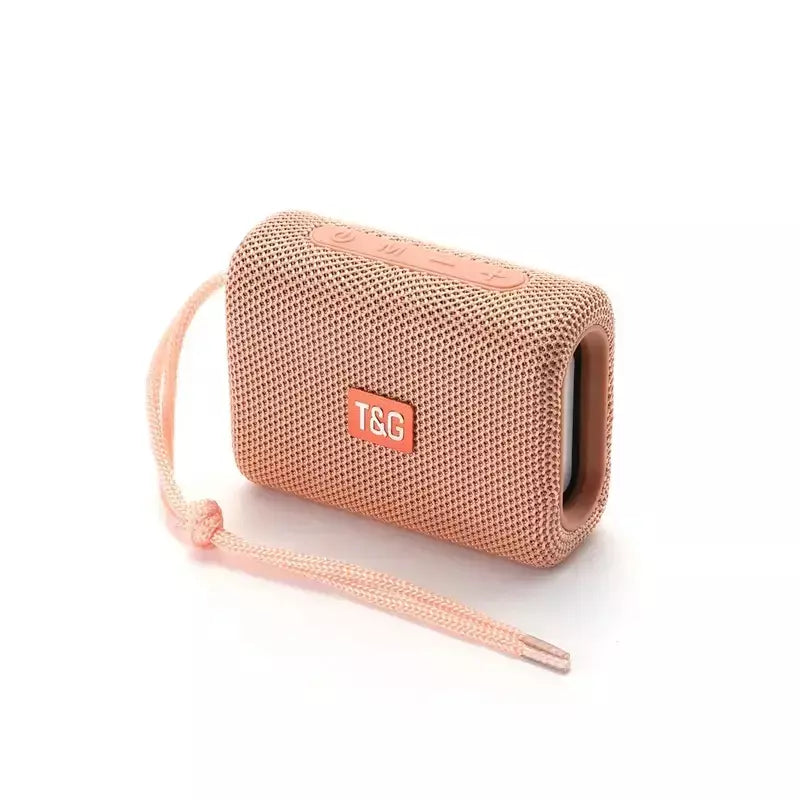 Alto-falante bluetooth tg313 mini amplificador portátil ao ar livre à prova dwaterproof água baixo alta fidelidade caixa de alto-falante luz led suporte cartão tf rádio fm