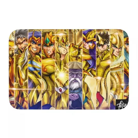 Personalizado cavaleiros do zodíaco saint seiya pegasus fantasia capacho tapete antiderrapante banheiro cozinha garagem tapete 40*60cm