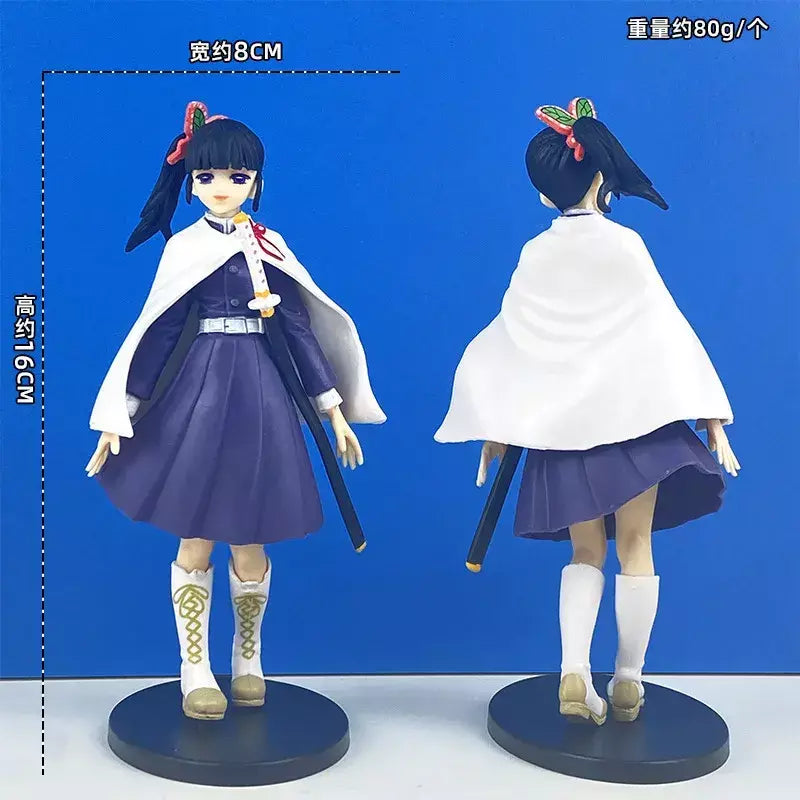 Anime demon slayer kimetsu no yaiba figura kamado tanjirou figura de ação agatsuma zenitsu nezuko guerreiro pvc modelo brinquedos