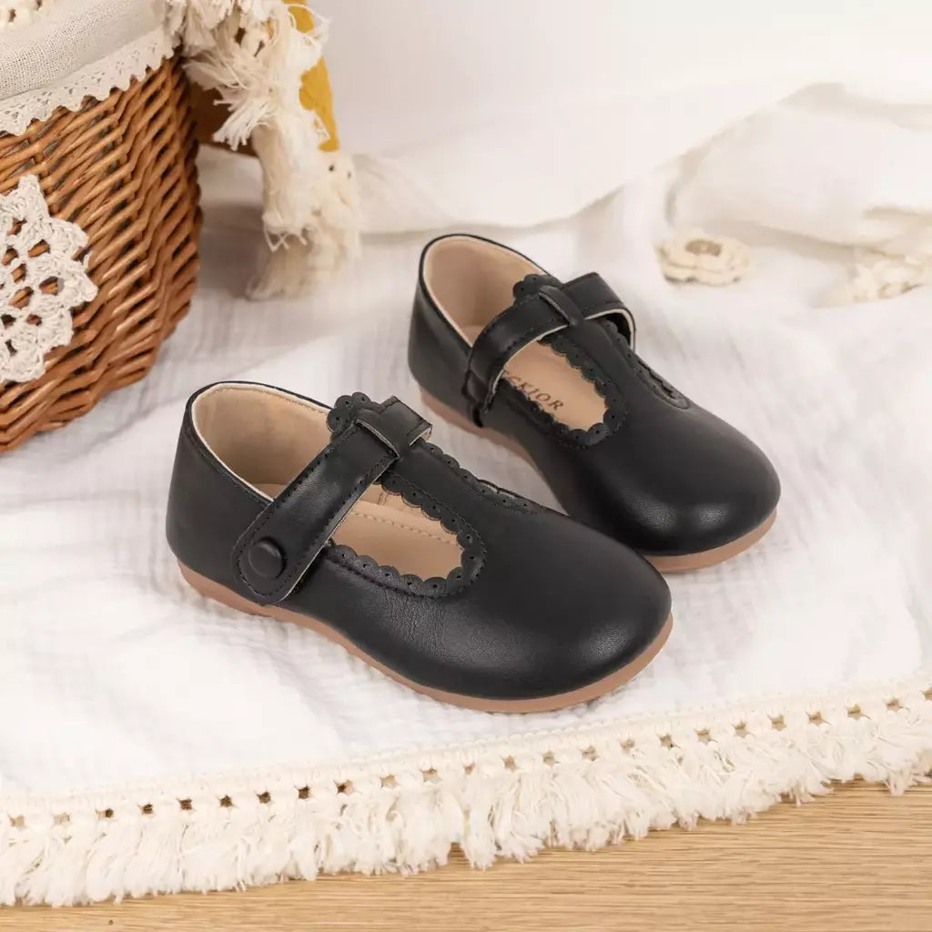 Kidsun criança menina mary jane vestido sapatos ballet apartamentos para crianças menina festa escola sapatos bowknot princesa sapatos