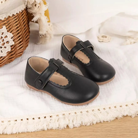 Kidsun criança menina mary jane vestido sapatos ballet apartamentos para crianças menina festa escola sapatos bowknot princesa sapatos