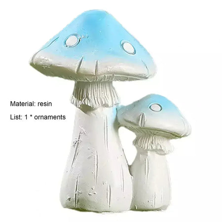 Eco-friendly Resina Jardim ornamento para casa, Estatueta Cogumelo Grande, Estátua Decorativa Criativa, Estatueta Durável Vivid