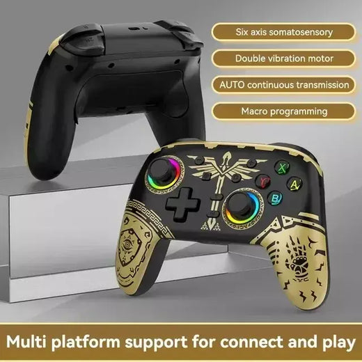 Kingdom Tears – Controlador de gamepad para jogos sem fio Bluetooth para Nintendo Switch OLED/Switch Lite/Steam Melhore seus jogos