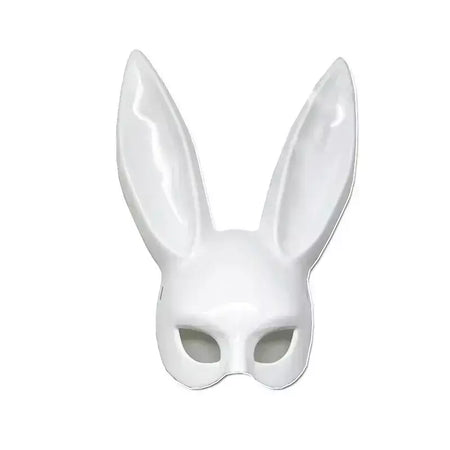 1 pçs preto branco coelho máscara festa de halloween decoração festa orelhas longas coelho máscara traje cosplay ?