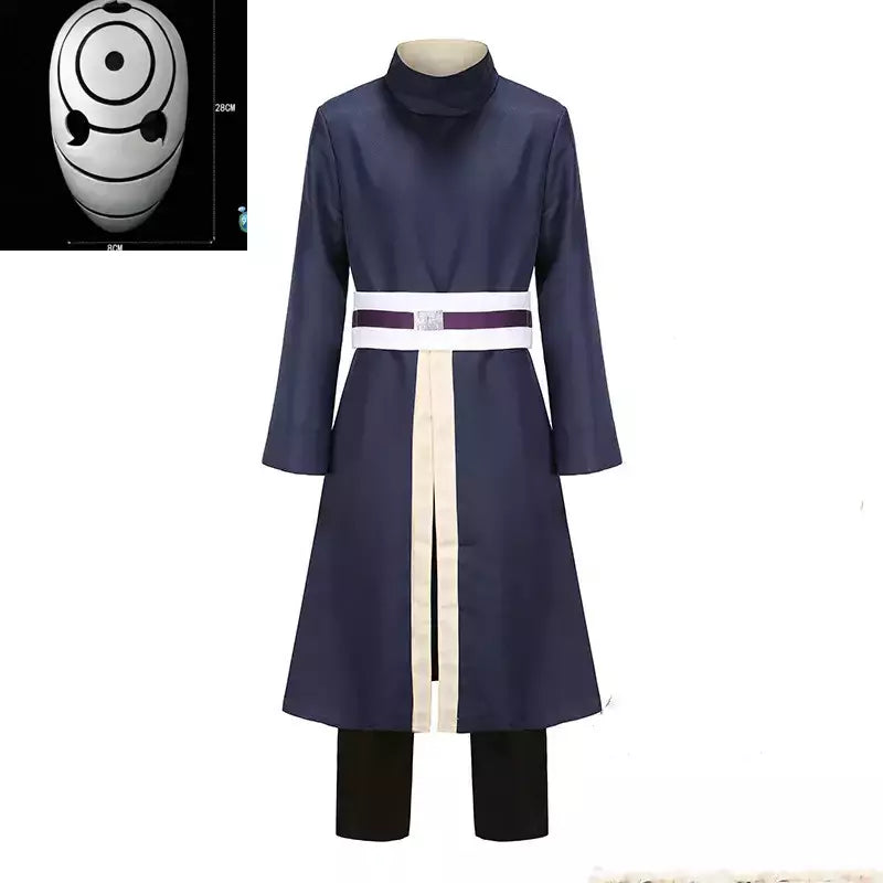 Akatsuki uchiha ovito conjunto de fantasias cosplay, japão anime migrant i uniforme acessórios adulto e enfant conjunto completo homme
