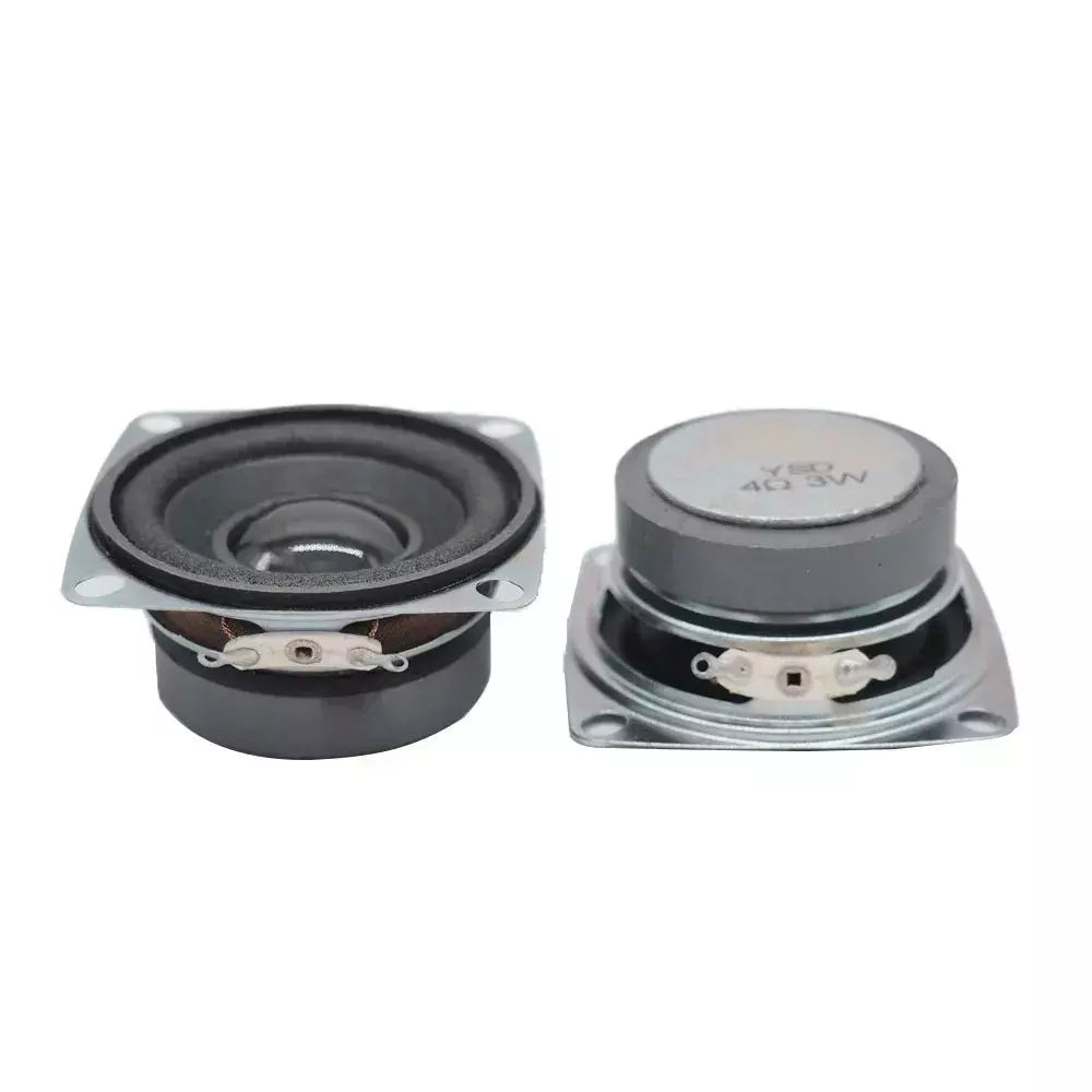 2 unidades/lotes 2 Polegada 4 ohm 3w alto-falantes de gama completa portátil 52mm alto-falante de áudio subwoofer diy alta fidelidade estéreo sqaure alto-falante bluetooth