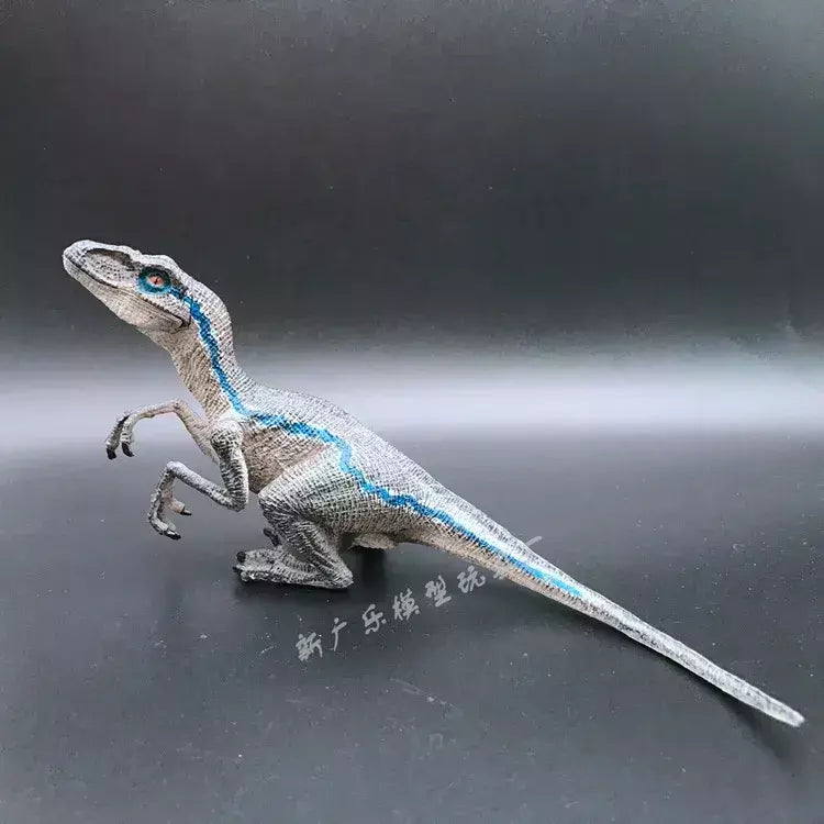 Novo quente 22cm x 5cm x 9cm azul velociraptor jurassic world caído reino jurassic park 5 figura de ação brinquedos presente de natal zlj2