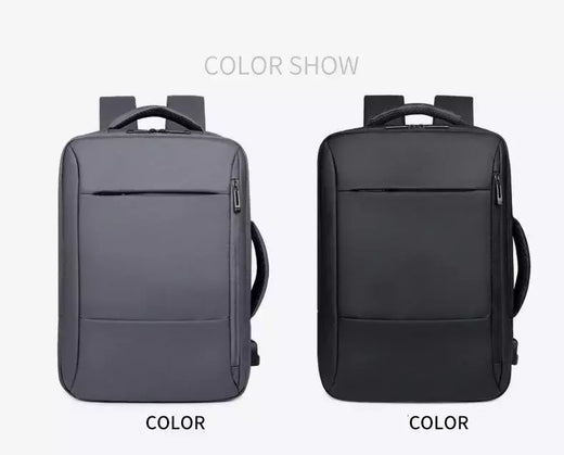 Mochila impermeável de grande capacidade para homens Carregamento USB Bagpack para laptop masculino Mochila de viagem de negócios