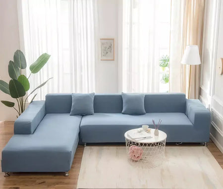 Capas de Sofá Elásticas Monocromáticas para Sala, Espessamento Slipcovers de Canto Seccional, Capa de Sofá, Forma L, Precisa comprar 2Pcs Cover