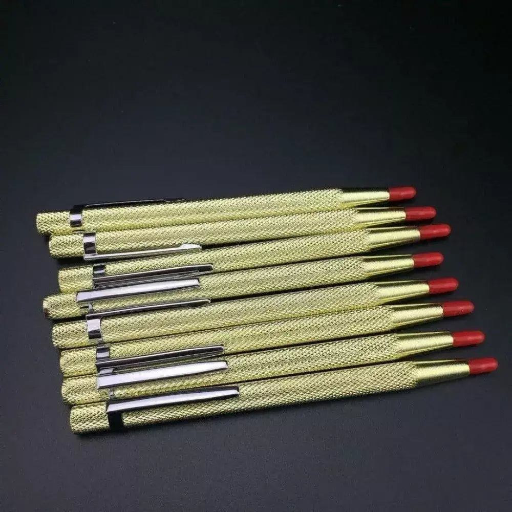 1/2/5 pçs diamante scriber caneta ponta de aço tungstênio marcador de carboneto caneta gravura para vidro cerâmica metal madeira gravura ferramentas manuais