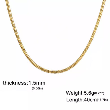 My Shape Rodada Cobra Cadeia Colar para Mulheres Homens Aço Inoxidável Link Cadeia 0.9mm 1.2mm 2mm Cadeia Gargantilha Moda Jóias Presentes