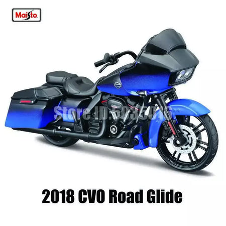 Maisto 1:18 Harley-Davidson Motocicleta 2022 Road King 2022 Fat Bob 114 Liga Modelo de Motocicleta Coleção de Carros de Brinquedo