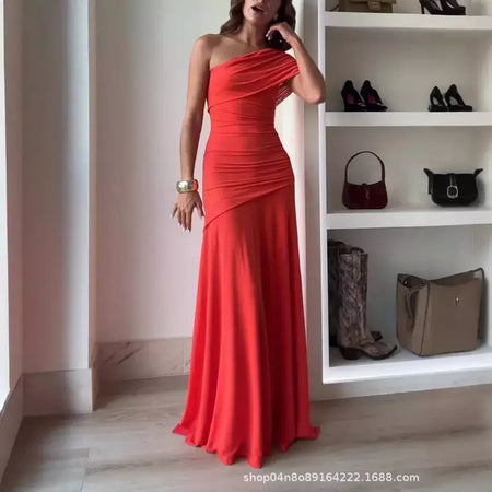 Sexy assimétrico colarinho tubo superior sem costas midi saia vestido com tule plissado splice manga curta vestido feminino para festa