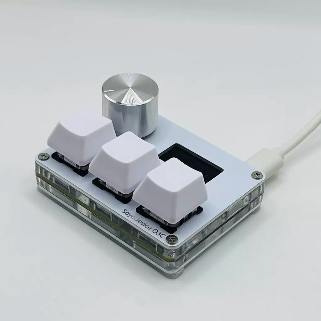 Pink SayoDevice OSU O3C Rápido Gatilho Hall Switches Wooting Vermelho Magnético Switches Teclado Com Botão Tela Copiar Colar Shotcut