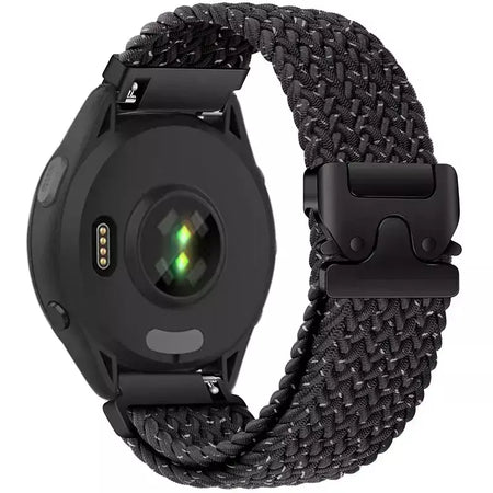 Pulseira de paraquedas de 20mm 22mm para garmin venu 4 3 2 sq band para forerunner 165/255/265/570 pulseira vivoactive 4 5 6 pulseira