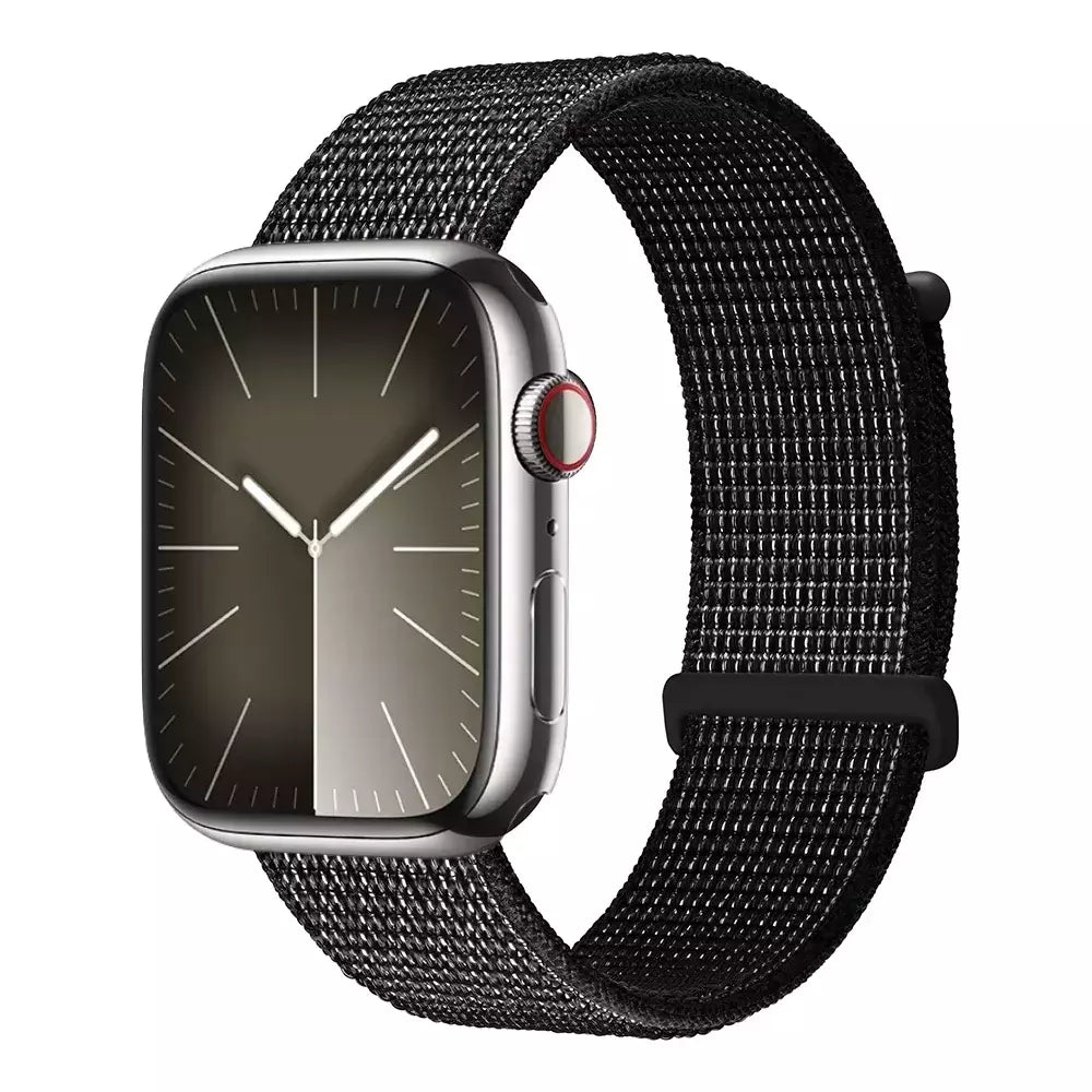Pulseira de Nylon Respirável para Apple Watch, Alça de Substituição, Ultra 2 1, 49mm, Série 9, 8, 7, 6, 5, 4, 3, SE, 44mm, 45mm, 41 milímetros, 44 milímetros