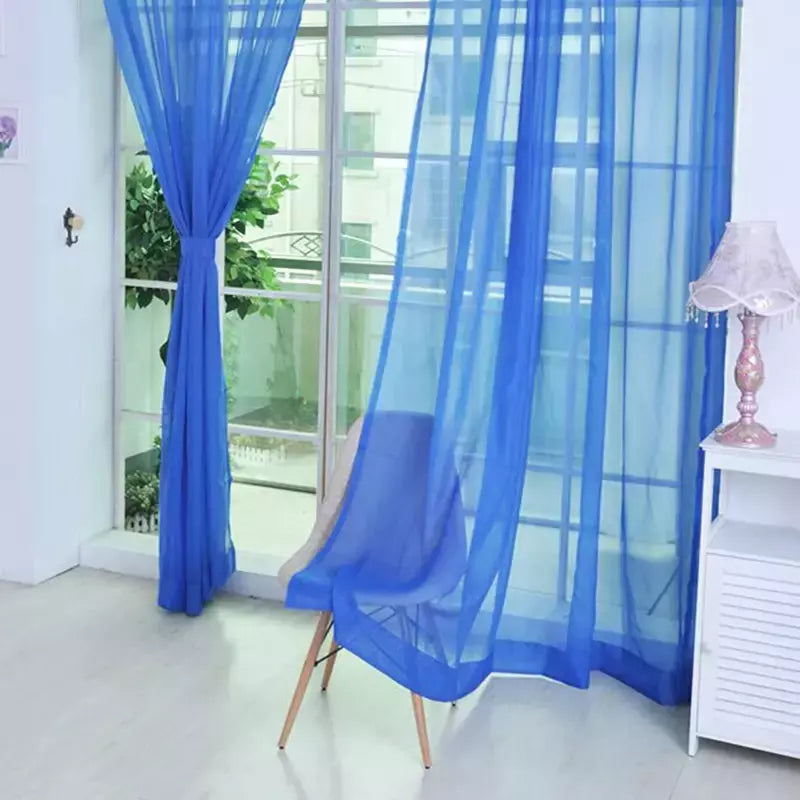 Romântico Quarto Gaze Cortina, Sala, Home Decor, Janela Sheer, Voile Cortinas, Janelas Tulle, Cortinas de porta